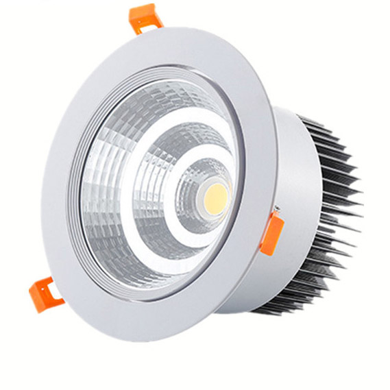 3~40Watt LED COB Ceiling Light - Flush Mount LED Downlight-1600LM-24°Light speed angle